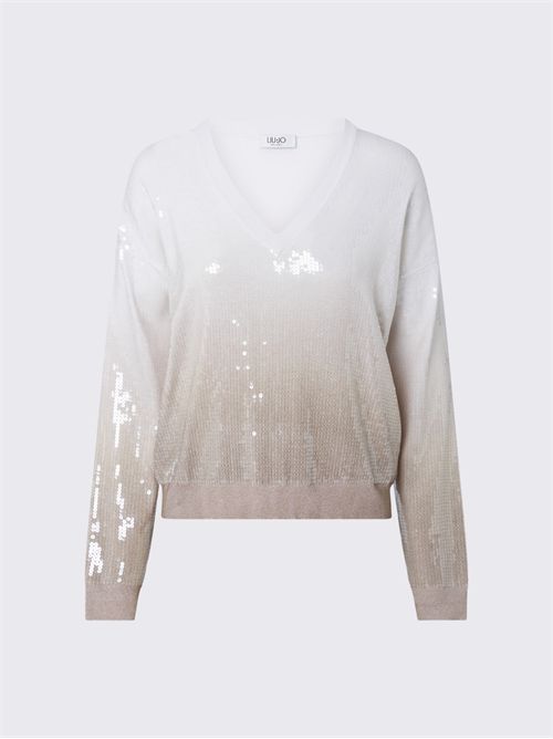 Maglia dégradé con paillettes LIU JO | WF6178MS49I/L9203